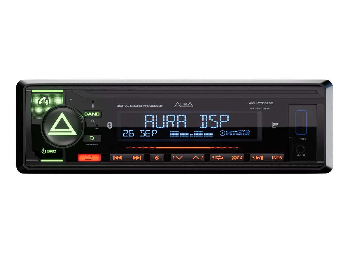 Магнитола AurA AMH-77DSP BLACK EDITION (2023)